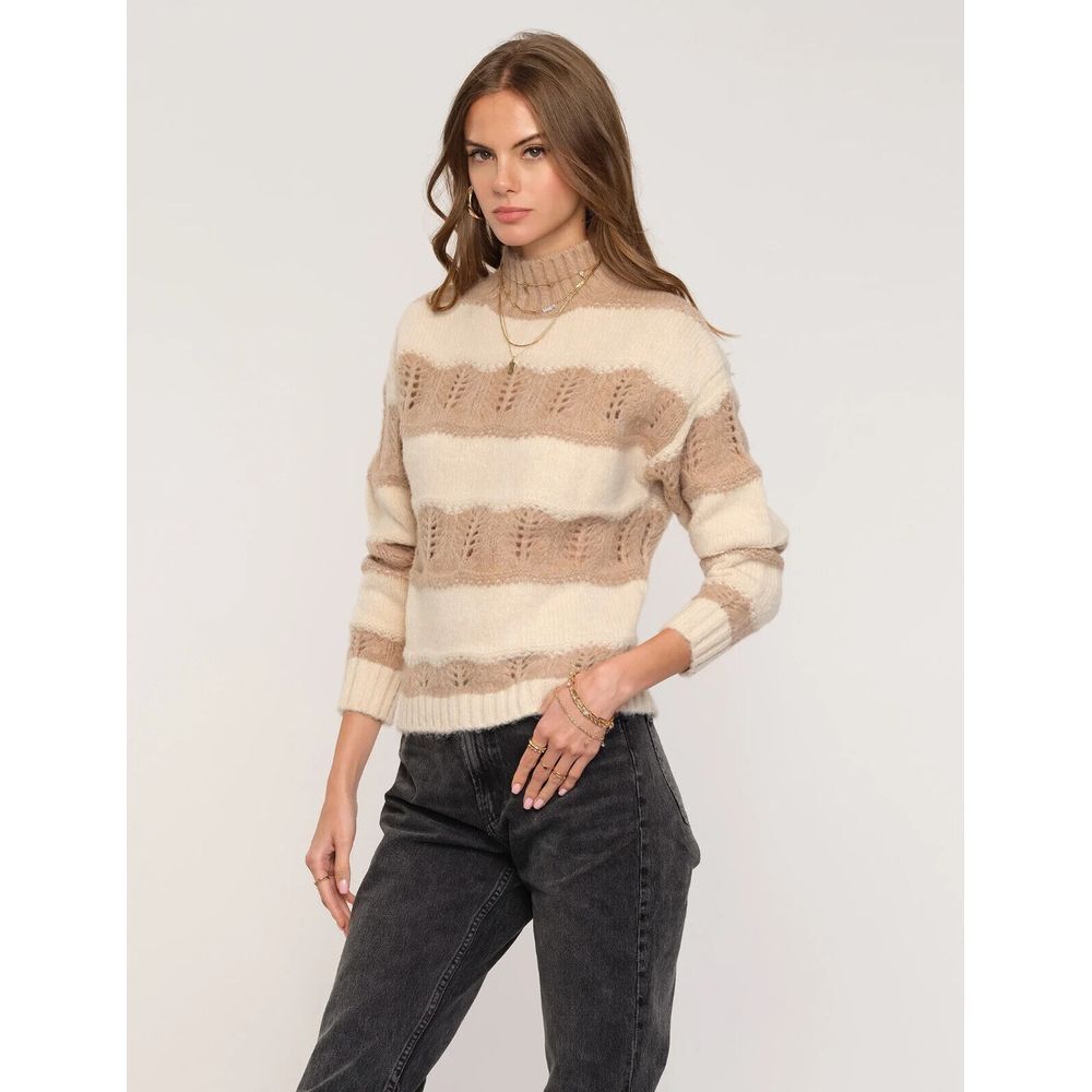 Heartloom Revolve Alice Sweater Small Lightweight soft knit Ivory Beige $89